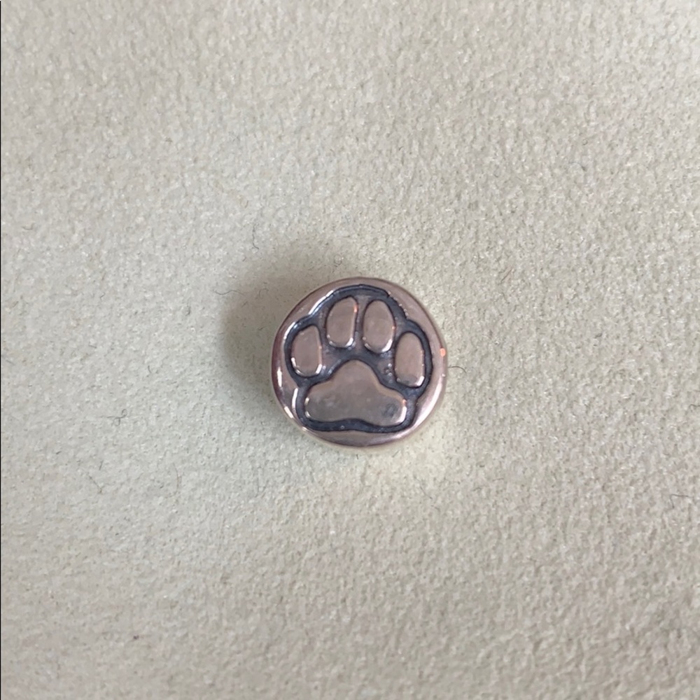 Halia Silver Paw Print Charm Pandora Compatible